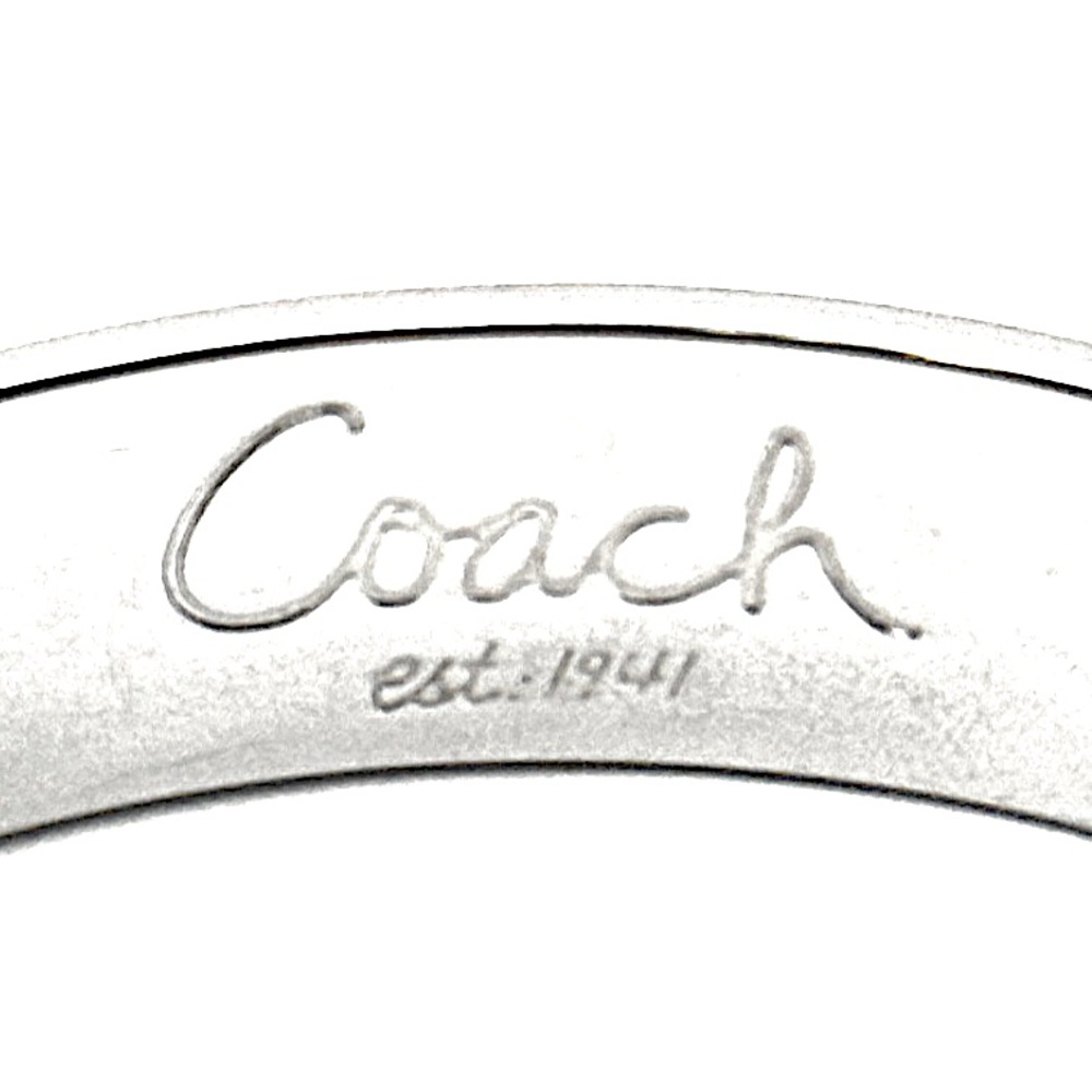 COACH Signature C Logo Silver Tone Bangle Bracelet NWT - Picture 4 of 10